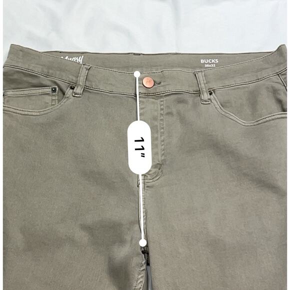 Mugsy Bucks Straight Leg Gray Jeans 38x32 Denim Wash Stretch Casual - Picture 5 of 10